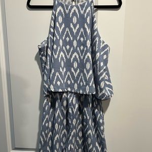 Blue Mudpie Romper w/ pockets